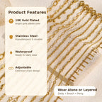 18K Gold Plated Stackable Bracelet