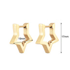 Hoop Earrings Star Oval Rectangle Round Triangle