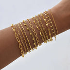 18K Gold Plated Stackable Bracelet