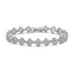 Gold Plated Four-Leaf Flower Bracelet