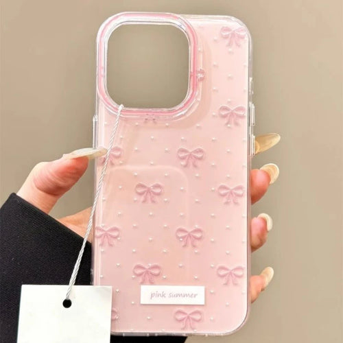 Cute Pink Bowknot Pattern Phone Case