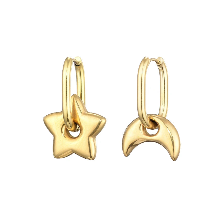 Heart&Star Hoop Earrings