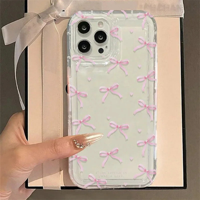 Cute Heart Bow Case for