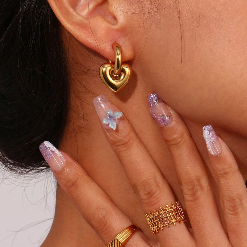 Heart&Star Hoop Earrings