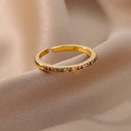 Mini Zircon Ring Adjustable