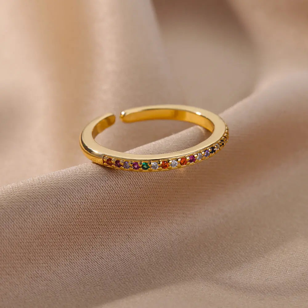 Mini Zircon Ring Adjustable