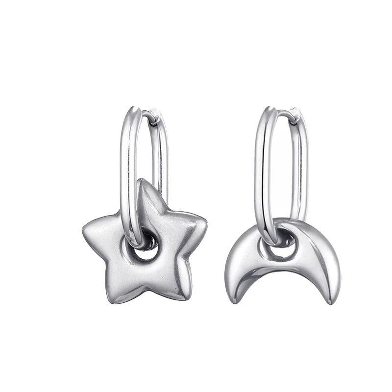 Heart&Star Hoop Earrings