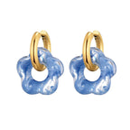 Flower Resin Acrylic Earrings