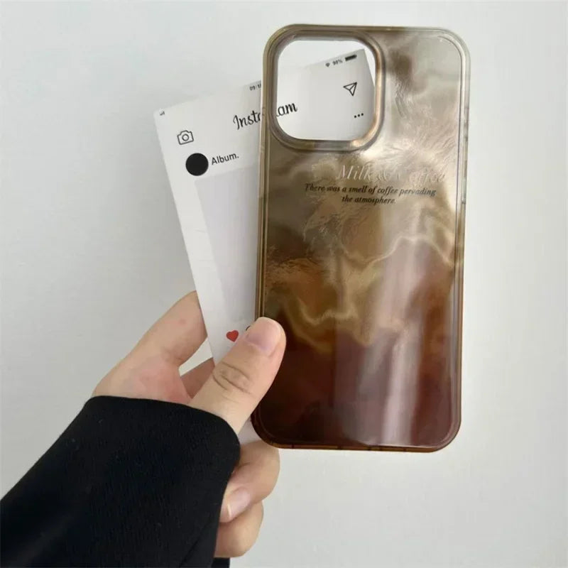 Coffee Color Blending Gradient Phone Case