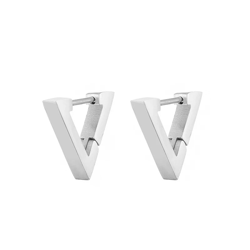 Hoop Earrings Star Oval Rectangle Round Triangle