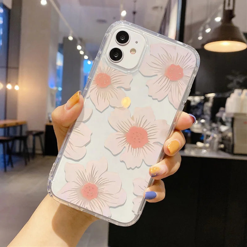 Sunflower Clear Phone Cases
