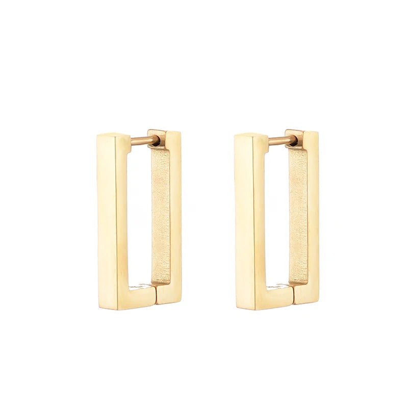 Hoop Earrings Star Oval Rectangle Round Triangle