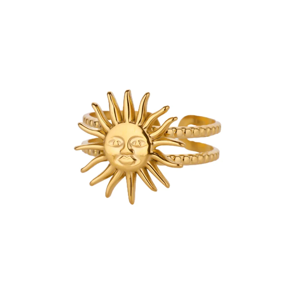 Tiny Gold Color Zircon Rings