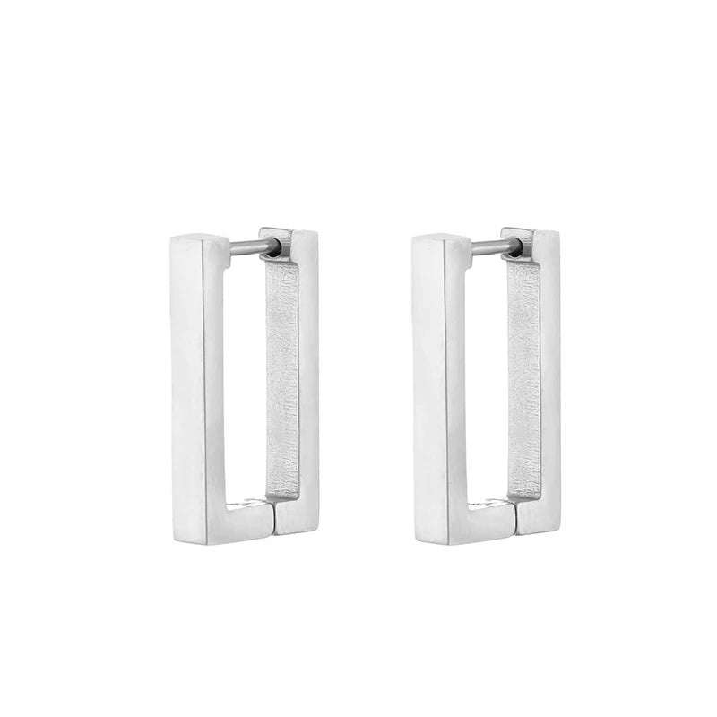 Hoop Earrings Star Oval Rectangle Round Triangle