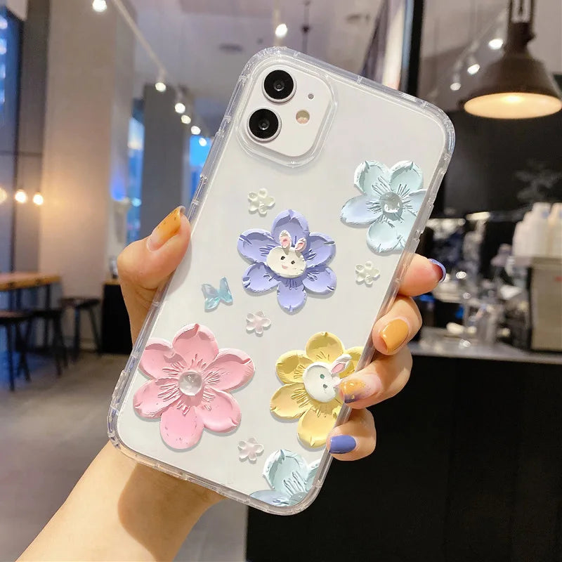 Sunflower Clear Phone Cases