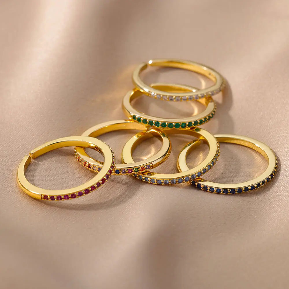 Mini Zircon Ring Adjustable