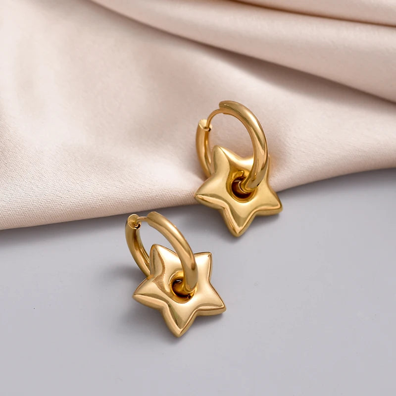 Heart&Star Hoop Earrings
