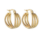 Three-layer Hollow Earrings