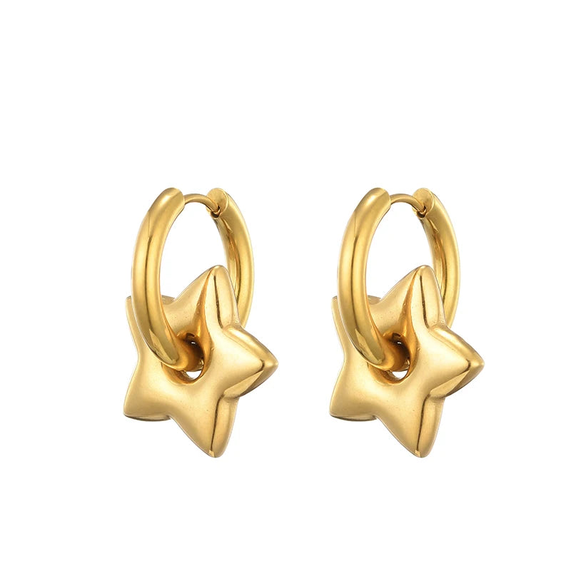 Heart&Star Hoop Earrings