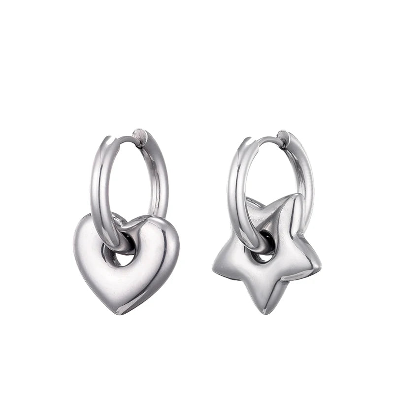 Heart&Star Hoop Earrings