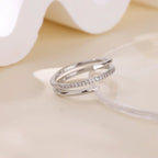 Tiny Gold Color Zircon Rings