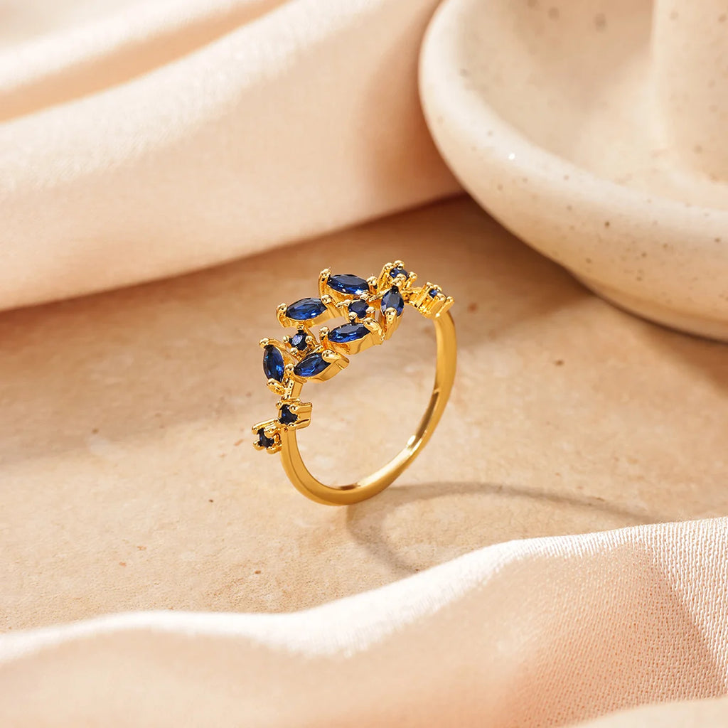 Leaf Open Adjustable Ring