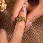 Leaf Open Adjustable Ring
