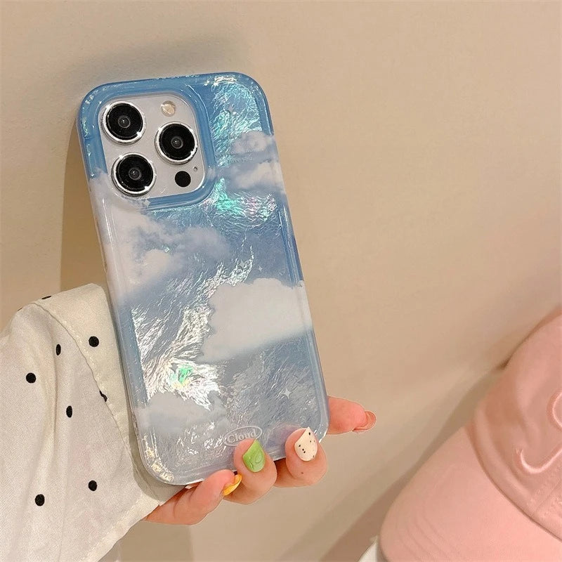 Sunset Blue Sky White Cloud Pattern Phone Case