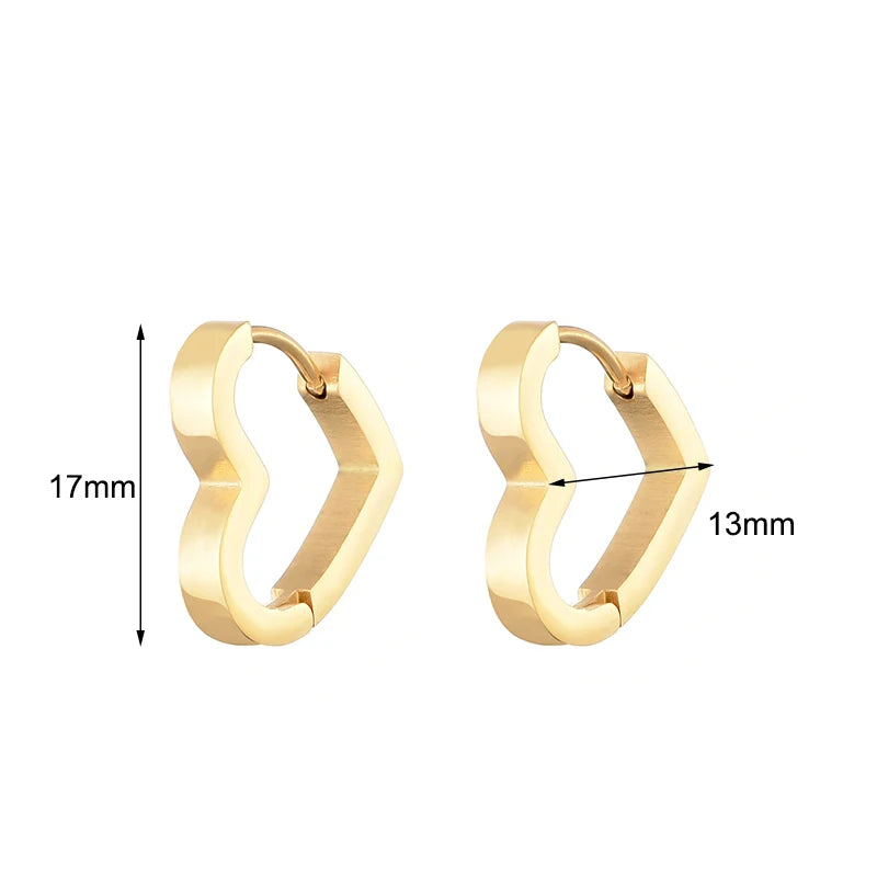 Hoop Earrings Star Oval Rectangle Round Triangle