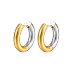 Stainless Steel Hoop Earrings  Gold Silver Color