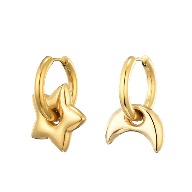 Heart&Star Hoop Earrings