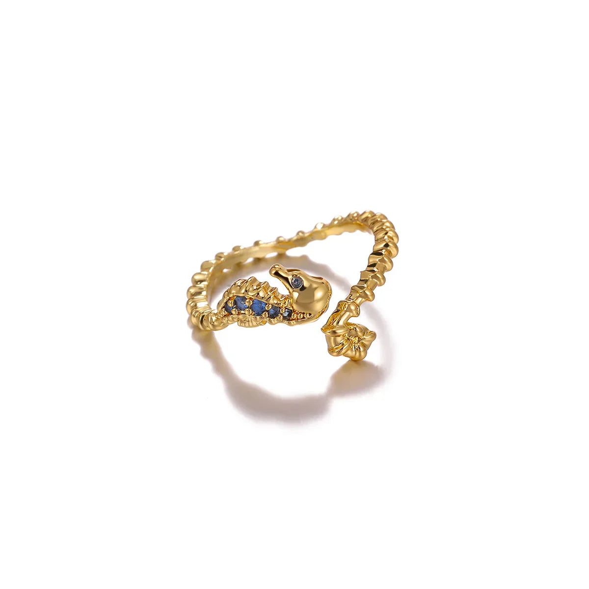Tiny Gold Color Zircon Rings