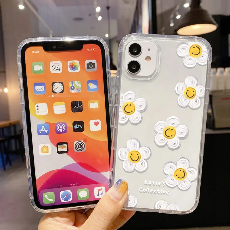 Sunflower Clear Phone Cases