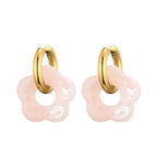 Flower Resin Acrylic Earrings