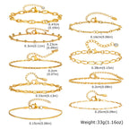 18K Gold Plated Stackable Bracelet