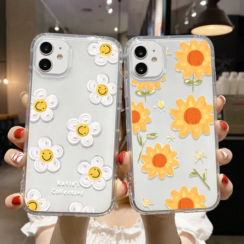 Sunflower Clear Phone Cases