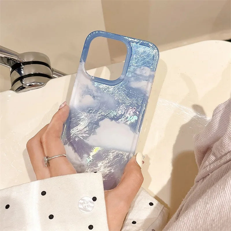 Sunset Blue Sky White Cloud Pattern Phone Case