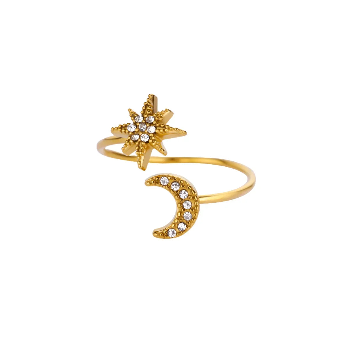 Tiny Gold Color Zircon Rings