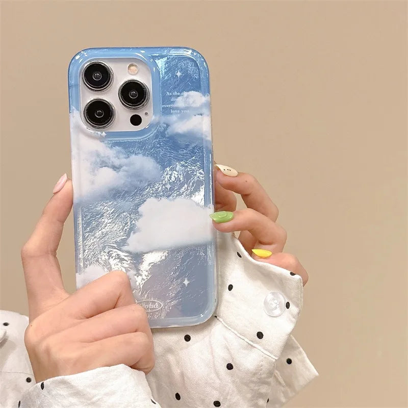 Sunset Blue Sky White Cloud Pattern Phone Case
