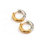Stainless Steel Hoop Earrings  Gold Silver Color