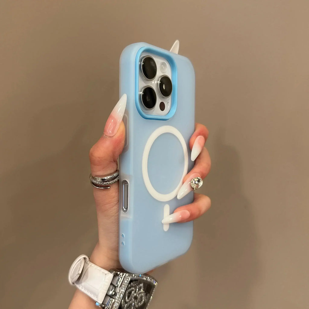 Candy Color 2 IN 1 Magsafe Phone Case For iPhone