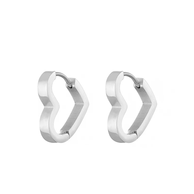 Hoop Earrings Star Oval Rectangle Round Triangle