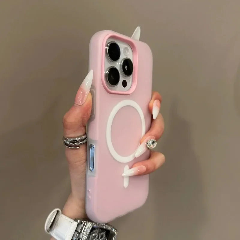 Candy Color 2 IN 1 Magsafe Phone Case For iPhone