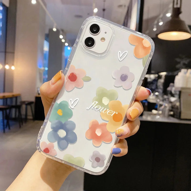 Sunflower Clear Phone Cases