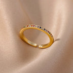 Mini Zircon Ring Adjustable