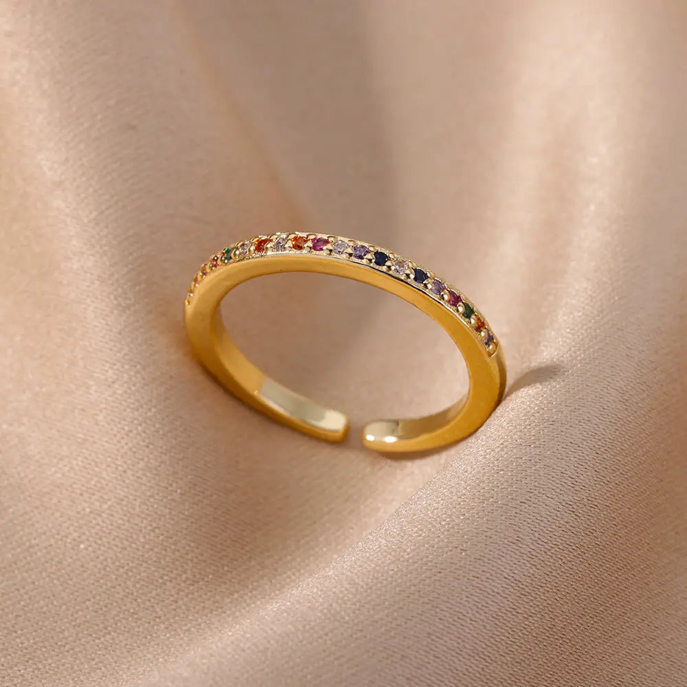 Mini Zircon Ring Adjustable
