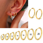 Round Hoop Earrings